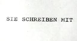 Sie schreiben mit